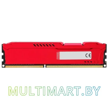 Оперативная память HyperX Fury Red 4GB DDR3 PC3-12800 (HX316C10FR/4) картинка 4